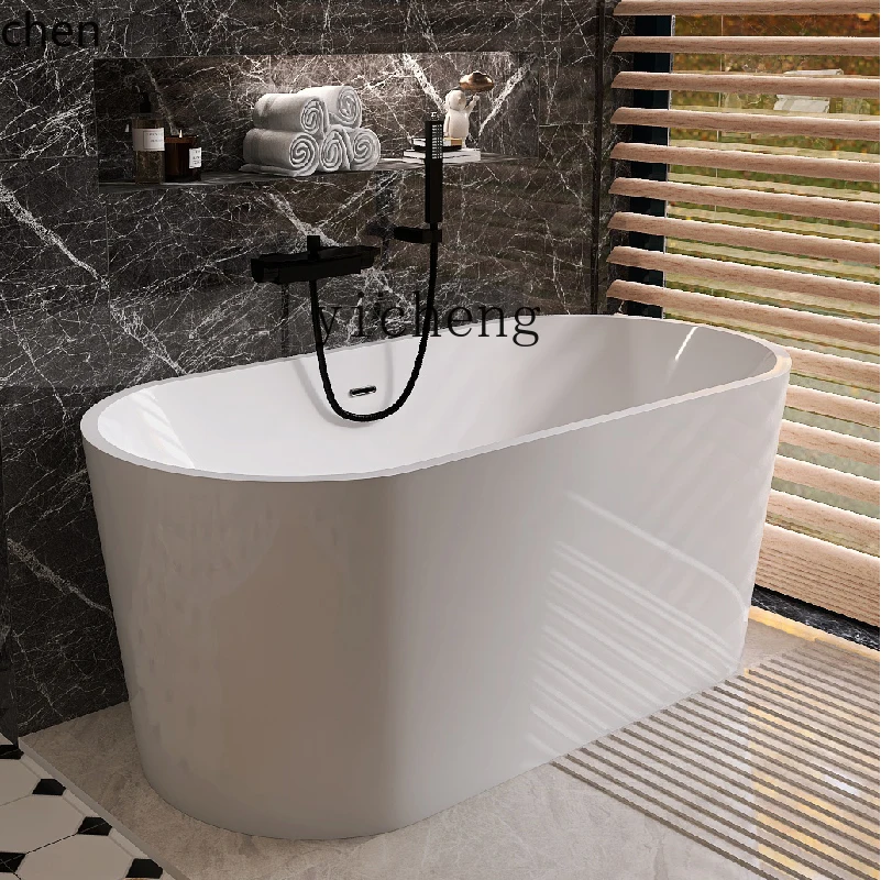 HXL شقة صغيرة حوض الاستحمام المنزلية الاكريليك فندق مستقل مزدوج المشي في فقاعة عميقة المنقولة #5