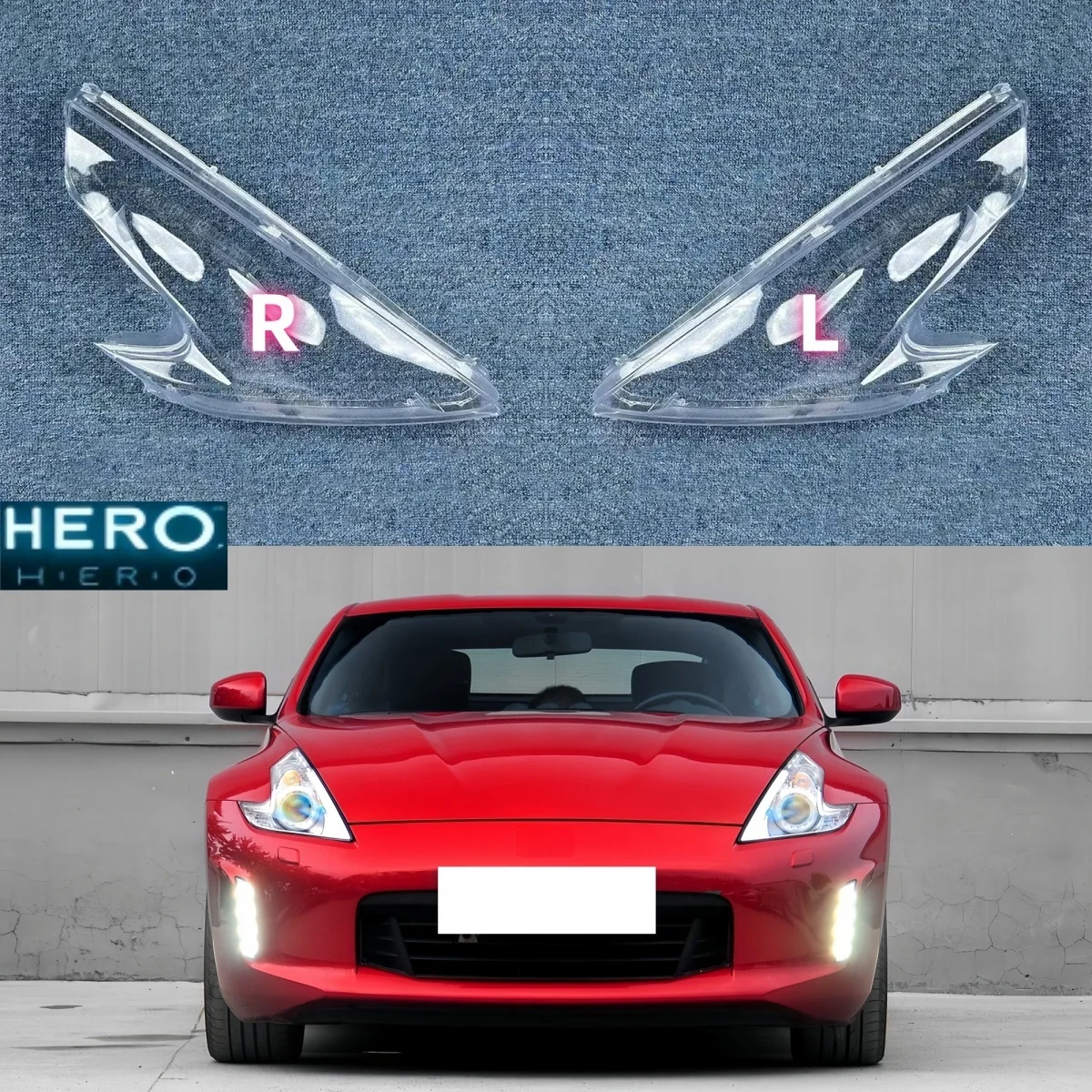 For Nissan 370Z 2008 2009 2010 2011 2012 2013 2014 2015 2016 2017 2018 2019 Headlamp Shell Headlight Lens Glass Lampshade Cover