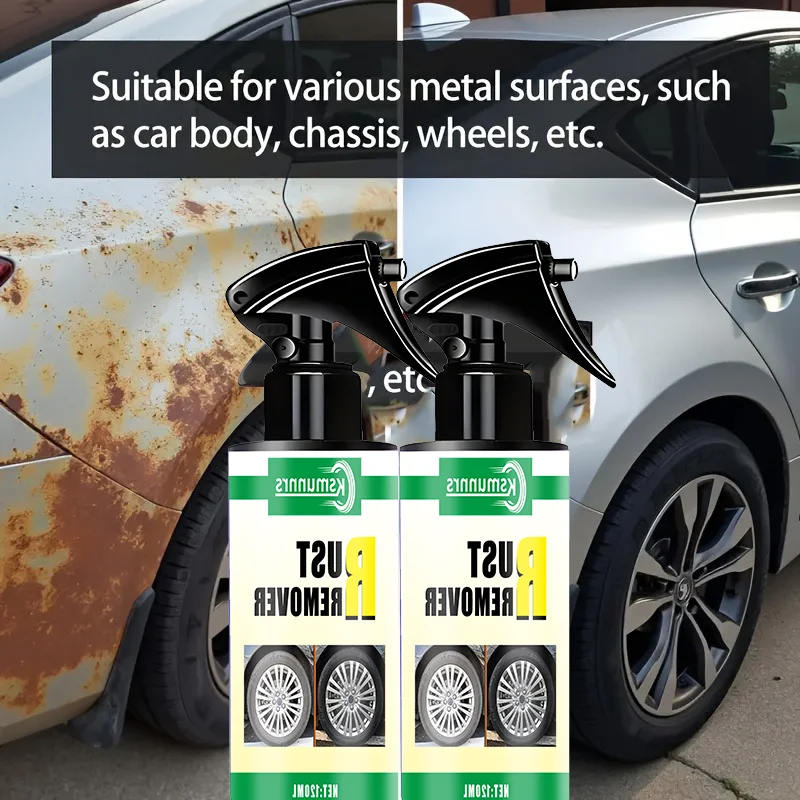 

Средство для удаления ржавчины Сверхмощное средство для удаления ржавчины и восстановления бликов для автомобилей, мотоциклов, фургонов, садовых крючков, винтов, замков - быстрый