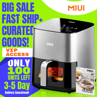 MIUI 5L Air Fryer, Electric Hot fryer Oven Oilless Cooker with Touch Control & Nonstick Basket & Visible Window, Family Size