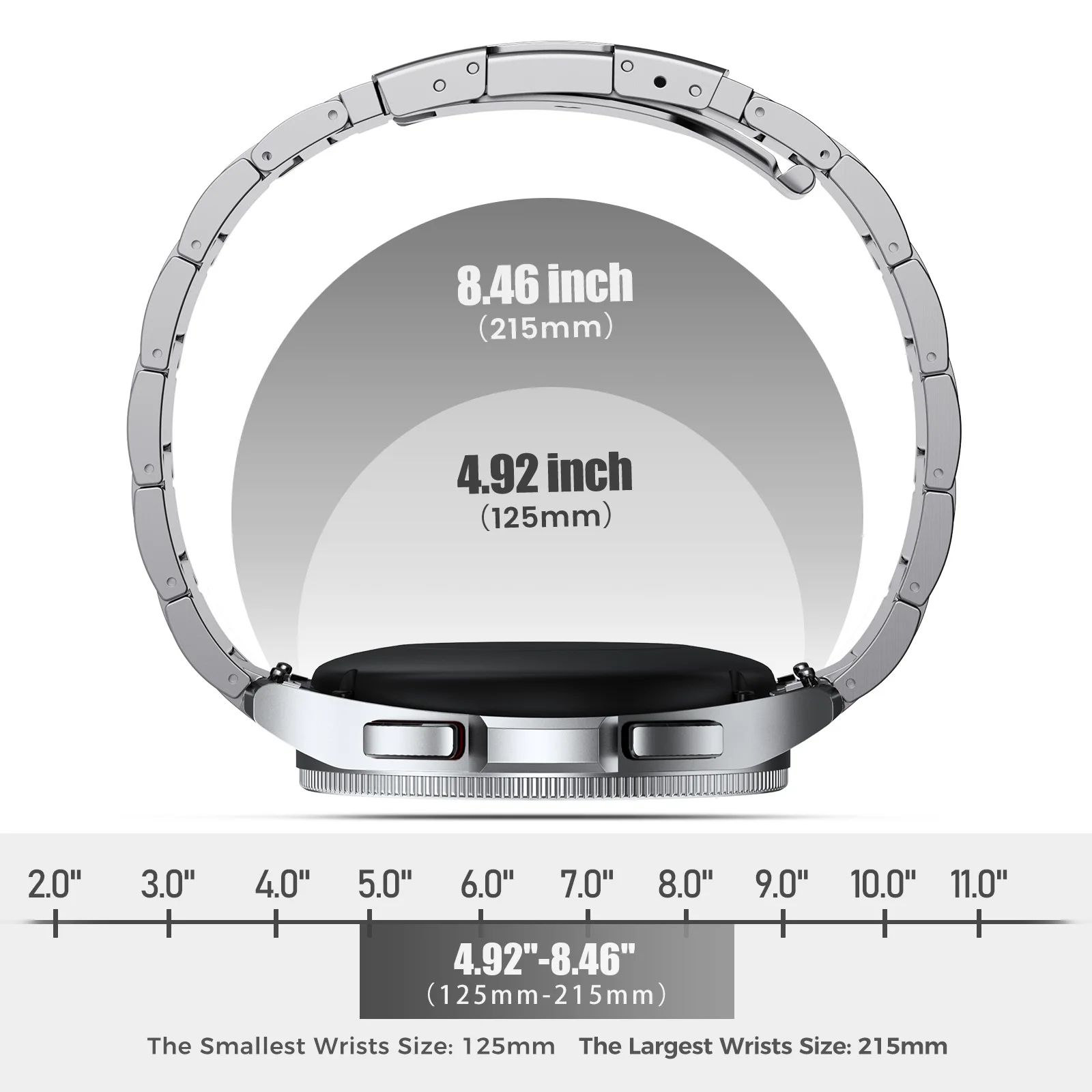 High Quality Titanium Strap for Samsung Galaxy Watch 6 Classic 43 47mm 40/44mm Band for Galaxy Watch 6 5 4 No Gaps Wristband