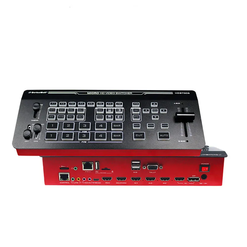 Devicewell Portable 5-Channel Multi-functional HD Video Switcher with recording function