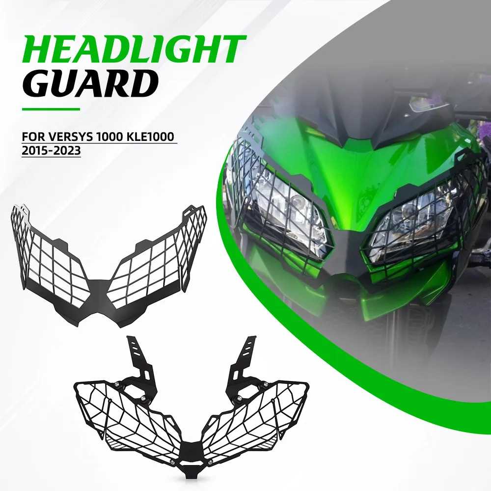 カワサキ-versys-1000-kle1000-2015-2016-2017-2018-2019-2020-2021-2022-2023-ヘッドライトプロテクターガードグリルカバー保護