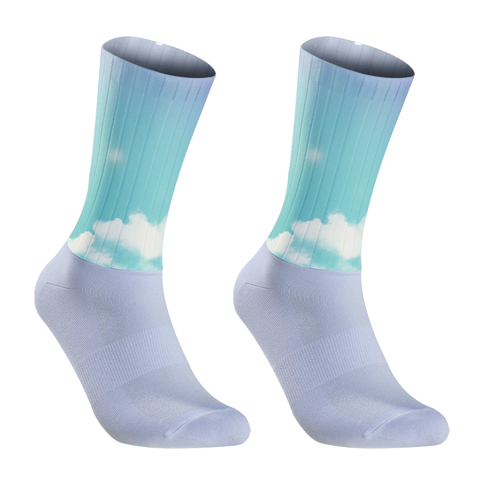 Chaussettes de sport Whiteline pour hommes, anti-silicone, pour vélo, course à pied, nouveau, été, 2024