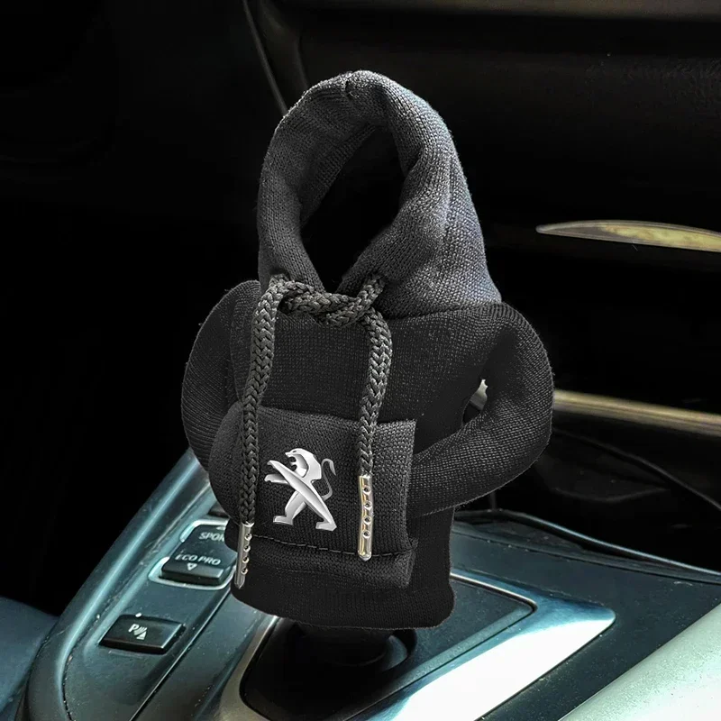 Hoodie Car Gear Car Shift Lever Cover Car Gear Shift Knob Styling For Peugeot 206 308 307 208 207 3008 2008 508 407 301 406 408