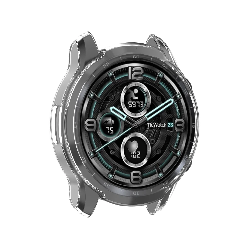 Ticwatch 3 울트라 GPS 스크린 보호대 보호 커버, Ticwatch X 3 GPS 라이트 소프트 TPU 케이스 액세서리