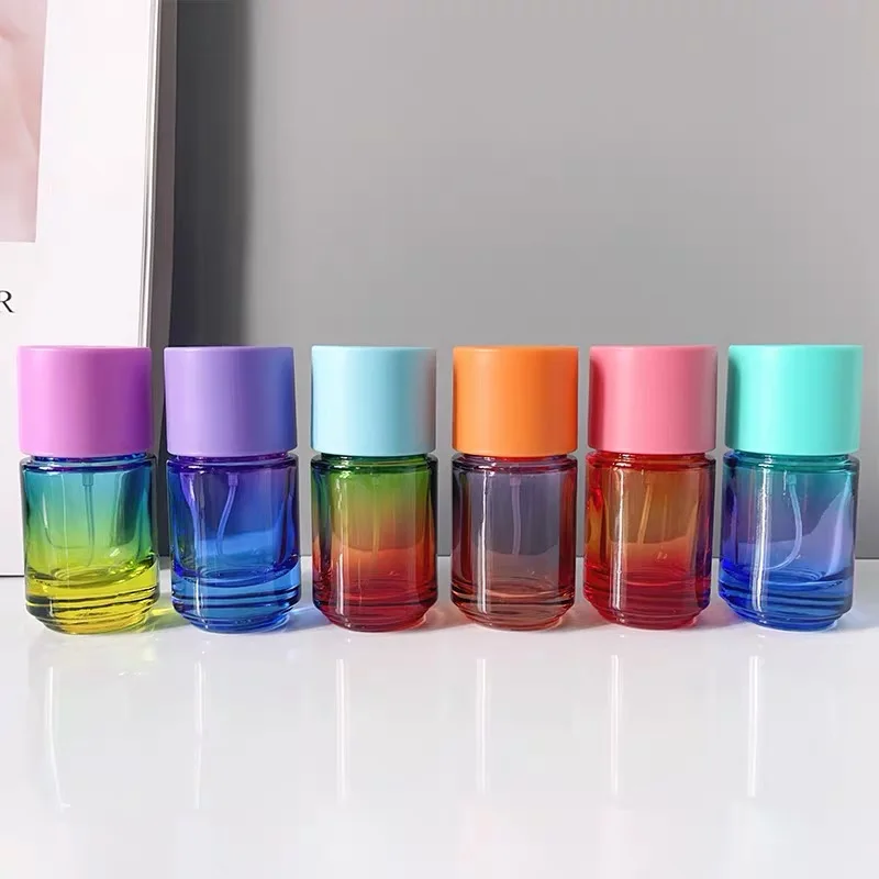 30pcs 30ml Glass Perfume Bottle Spray Bottle Fine Mist Sub-bottle Dispenser Atomizer Essential Oil Cosmetic Container