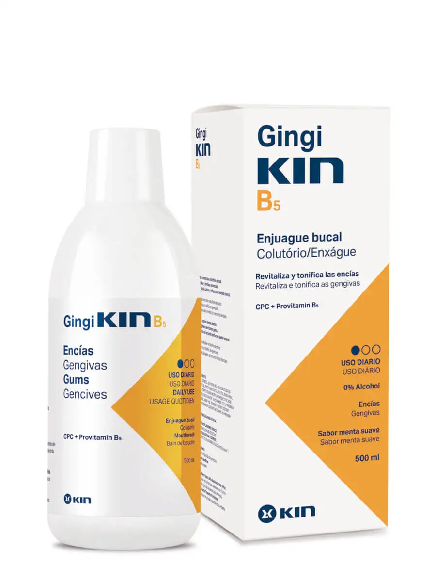 Kin gingikin b5 mouthwash 500 ml-bacterial plaque prevention and control