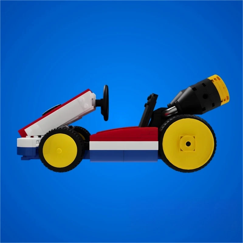 390 قطعة MOC Marioesss الكارتينج StandardKart نابضة بالحياة السريعة المتسابق لتقوم بها بنفسك نموذج اللبنات عيد ميلاد اللعب هدية #3