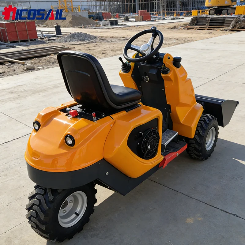 Fast Delivery Hydrostatic Mini Skid Steer Loader EU Stage V Emission Three-Wheeled Skid Steer Loader Energy Saving