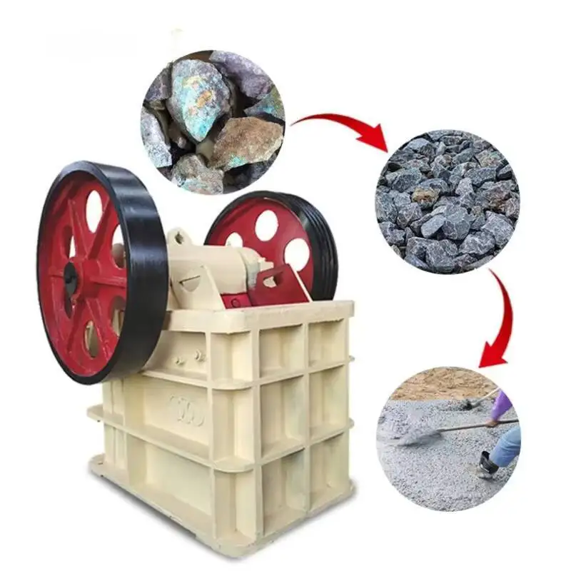 Mobile Diesel Engine Gold Ore Rock Jaw Crusher 1 To 10 Ton Per Hour For Mining