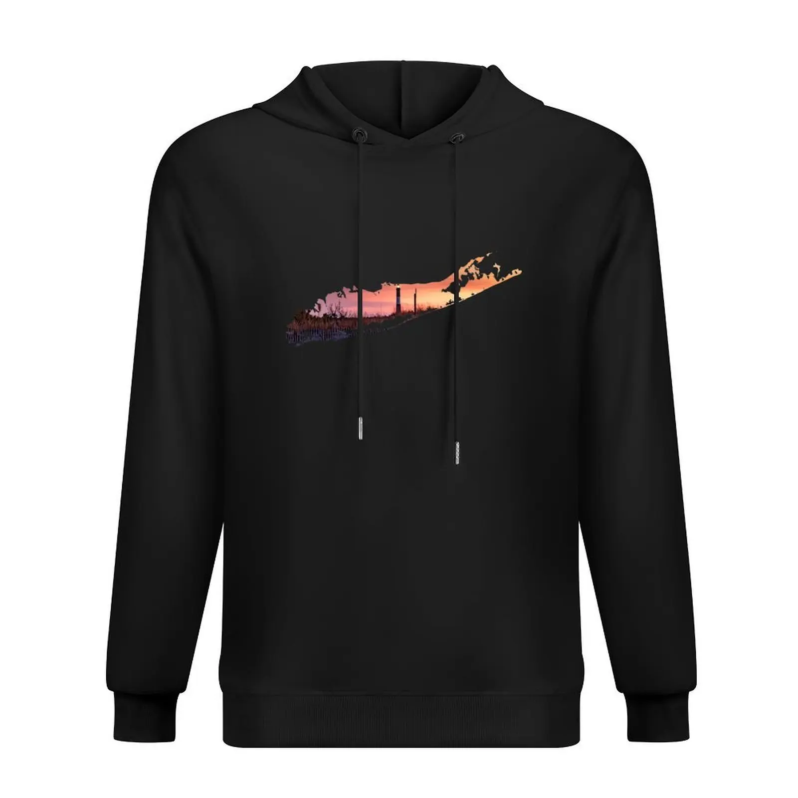 

Fire Island Lighthouse Long Island Map Hoodie hooded shirt men wear autumn men clothing tracksuit men