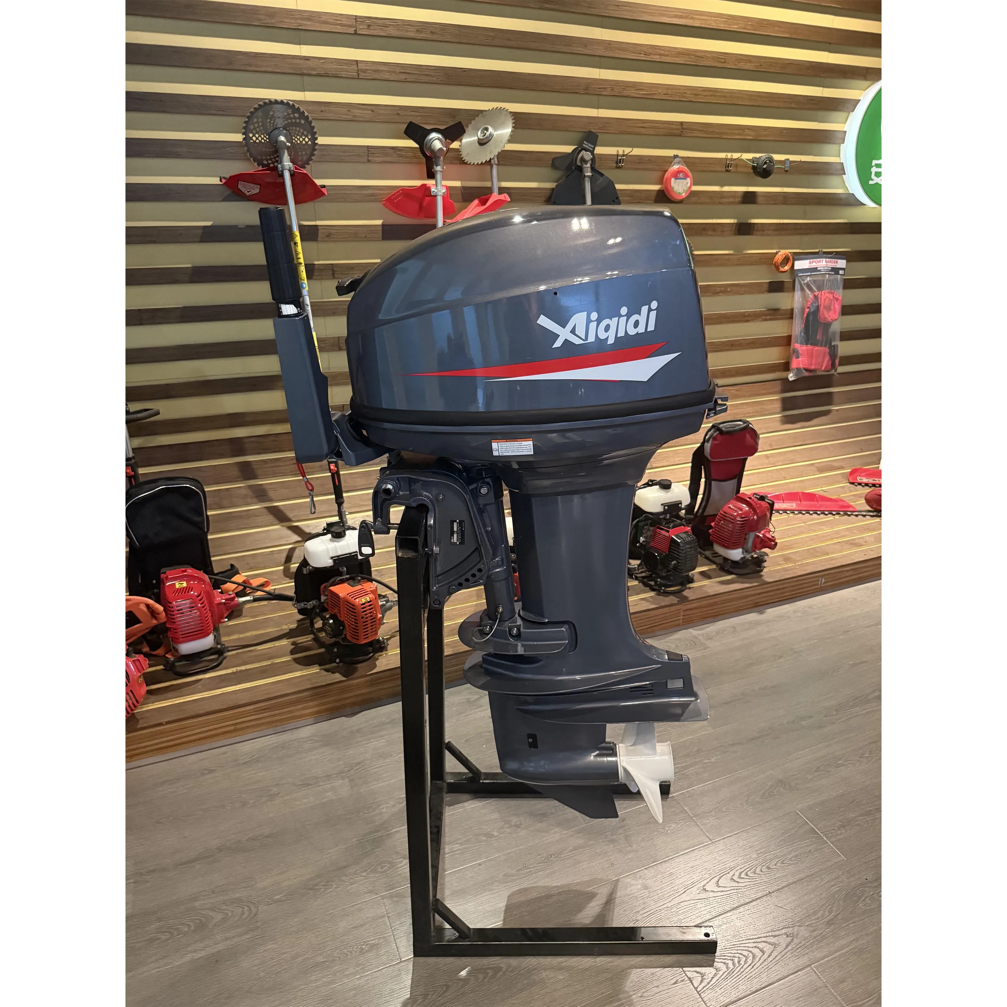 

Wholesale Aiqidi Marine Boat Motor 40HP 2-Stroke Power/Manual Tilt Long Shaft Water-Cooled Outboard Motor