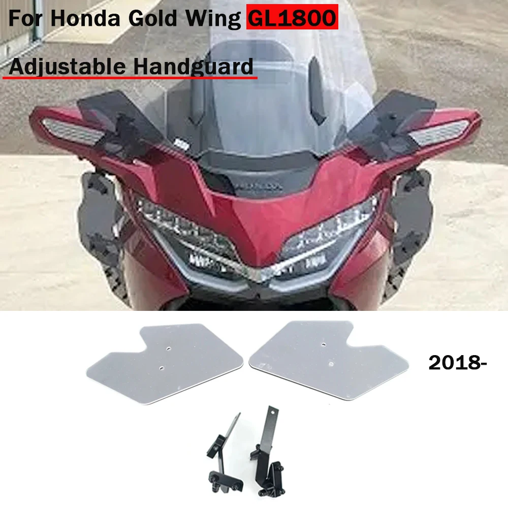 

GL 1800 Adjustable Hand Guards For Honda GOLD WING 1800 Goldwing GL1800 Motorcycle 2018-2024 Accessories Hand Guards Windshield