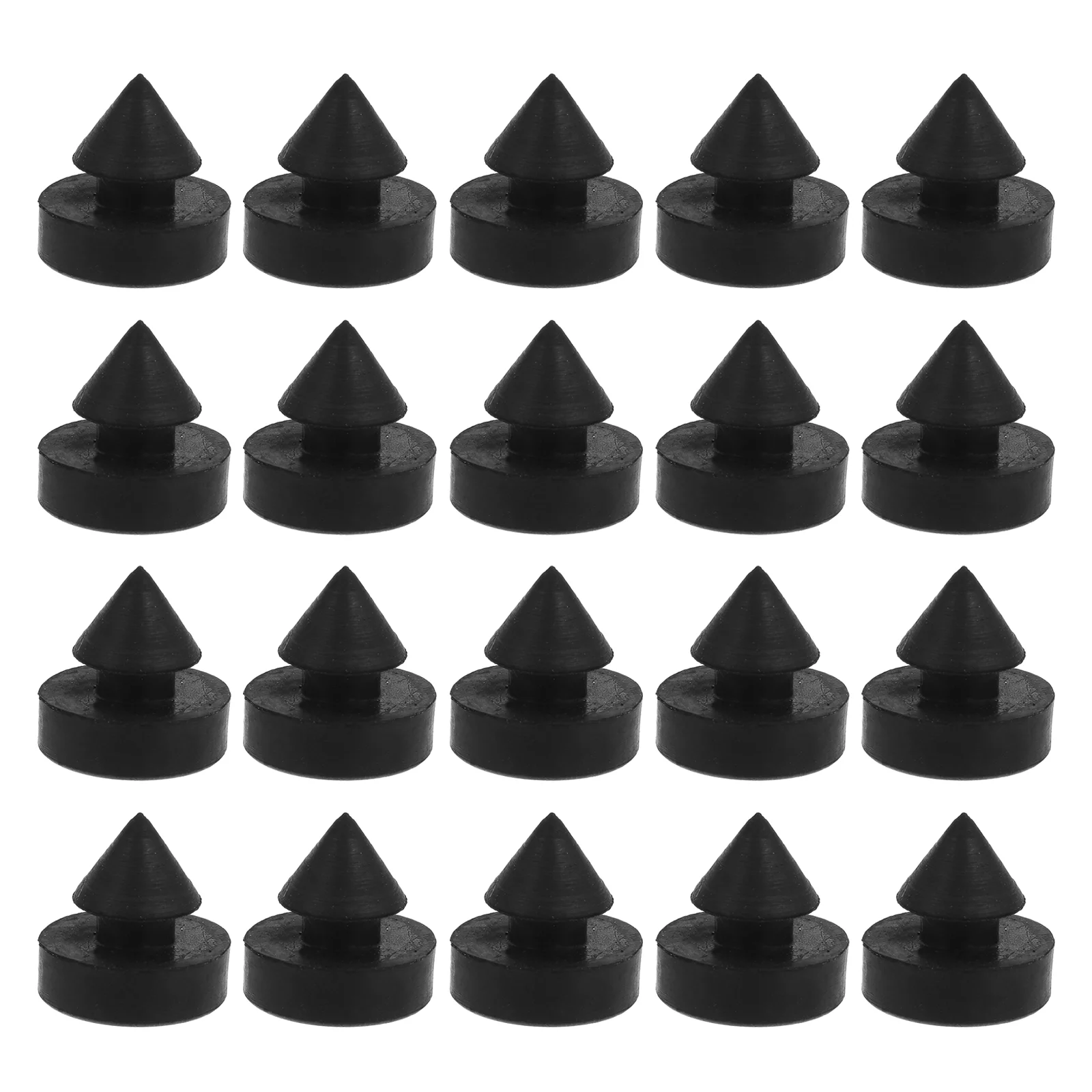 

20 Pcs Anti-collision Shock Absorber Rubber Nail Security Door Stopper Metal Silencers Slam Lock Hinge Furniture Bumpers