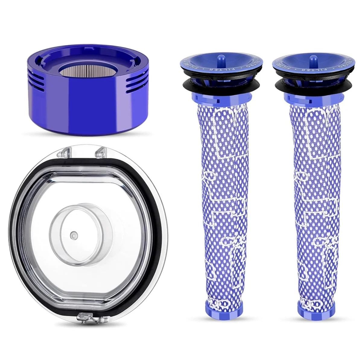 

Крышка пылесборника + сменный комплект HEPA-фильтров для пылесоса Dyson V7 V8, аксессуары для крышки грязевой чашки для канистры