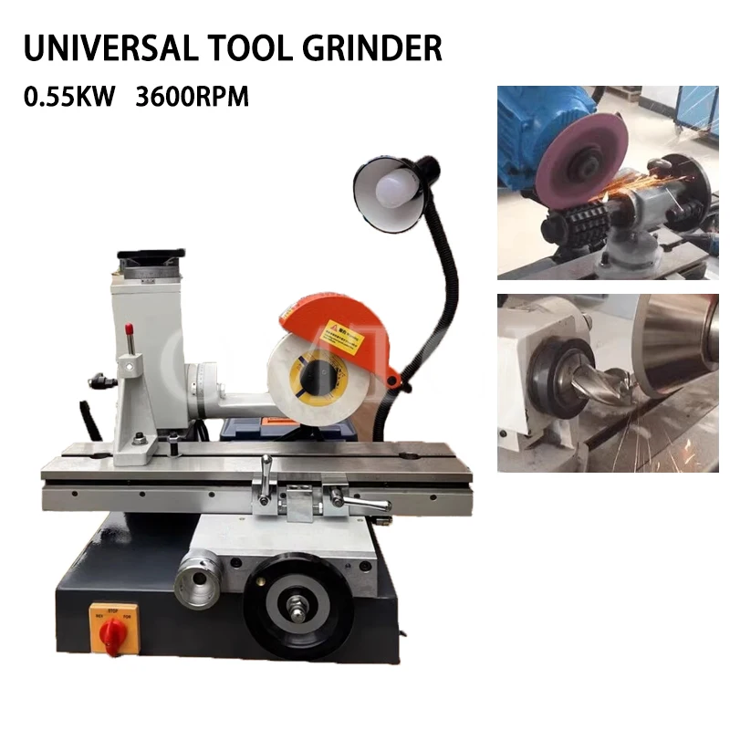 Multifunctional Universal Tool Surface Grinder 6025Q 220V Drills Grinding Machine + 50S Electric Three Claws Grinder