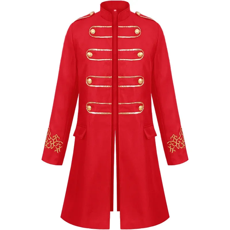 Uomini adulti Steampunk uomini medievali Blazer cavaliere principe Punk Retro giacche Vestido rinascimentale cappotti gotici uniformi del partito nobile