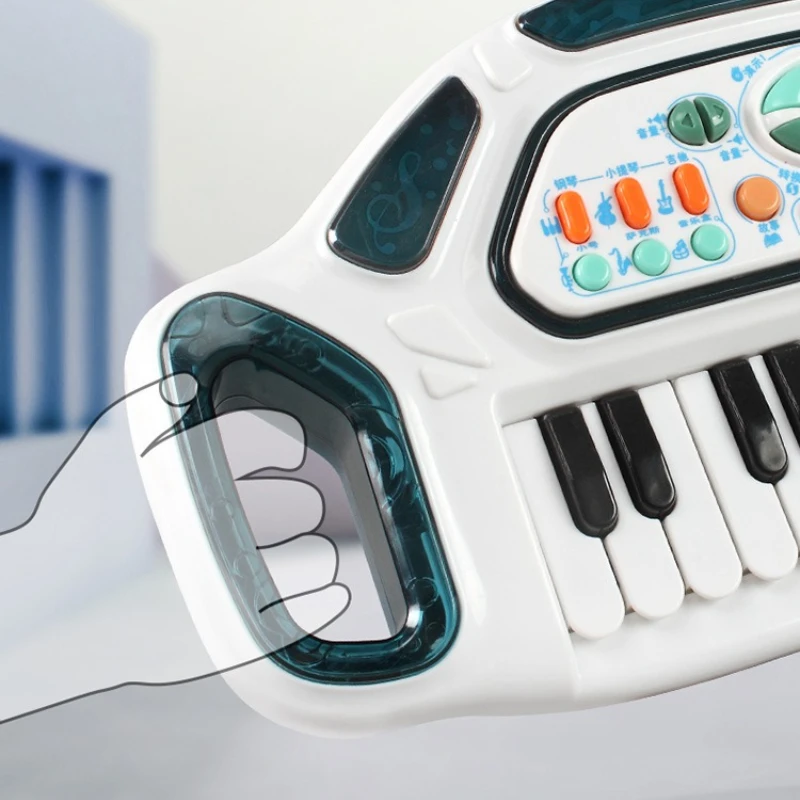 Crianças multifuncional música som luz teclado eletrônico bebê montessori educação precoce instrumento musical crianças piano brinquedo