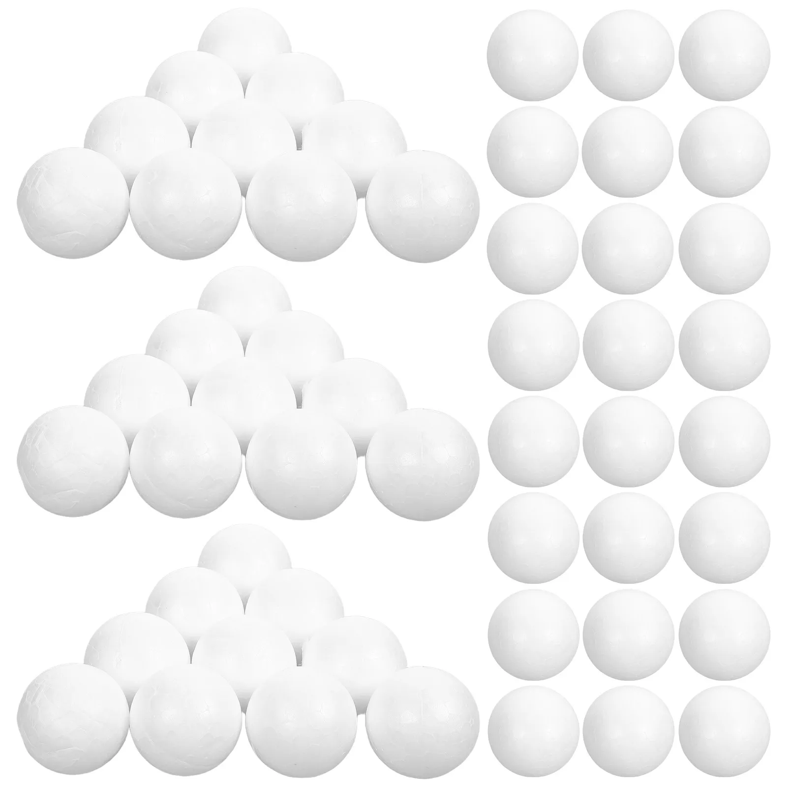 70Pcs 1.57 Inch Round Smooth Foam Balls White Polystyrene Craft Supply for DIY Handmade Ornaments School Art Modeling Household view 3