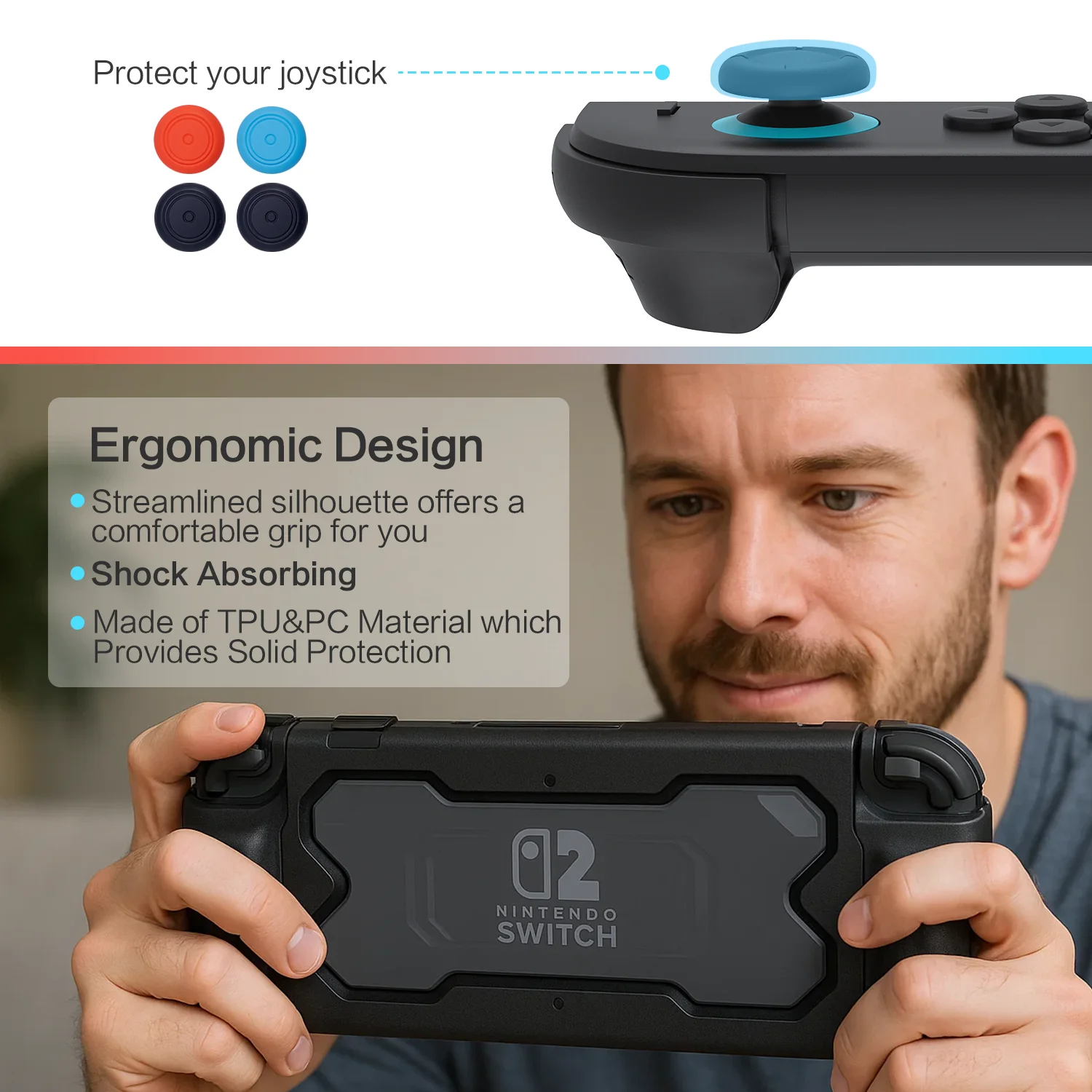 Custodia protettiva compatibile con Nintendo Switch 2 (2025), guscio rigido da trasporto, sottile e portatile, da viaggio antipolvere