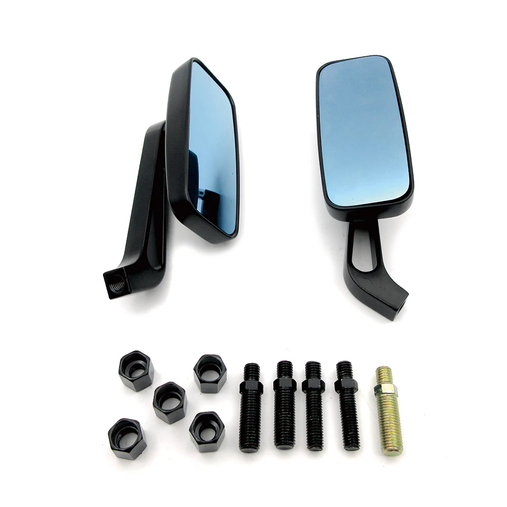 Motorcycle 8/10MM Rear View Mirrors Chrome/Black Set For Harley Dyna Softail Sportster Touring Motorcycles Rearview Side Mirrors