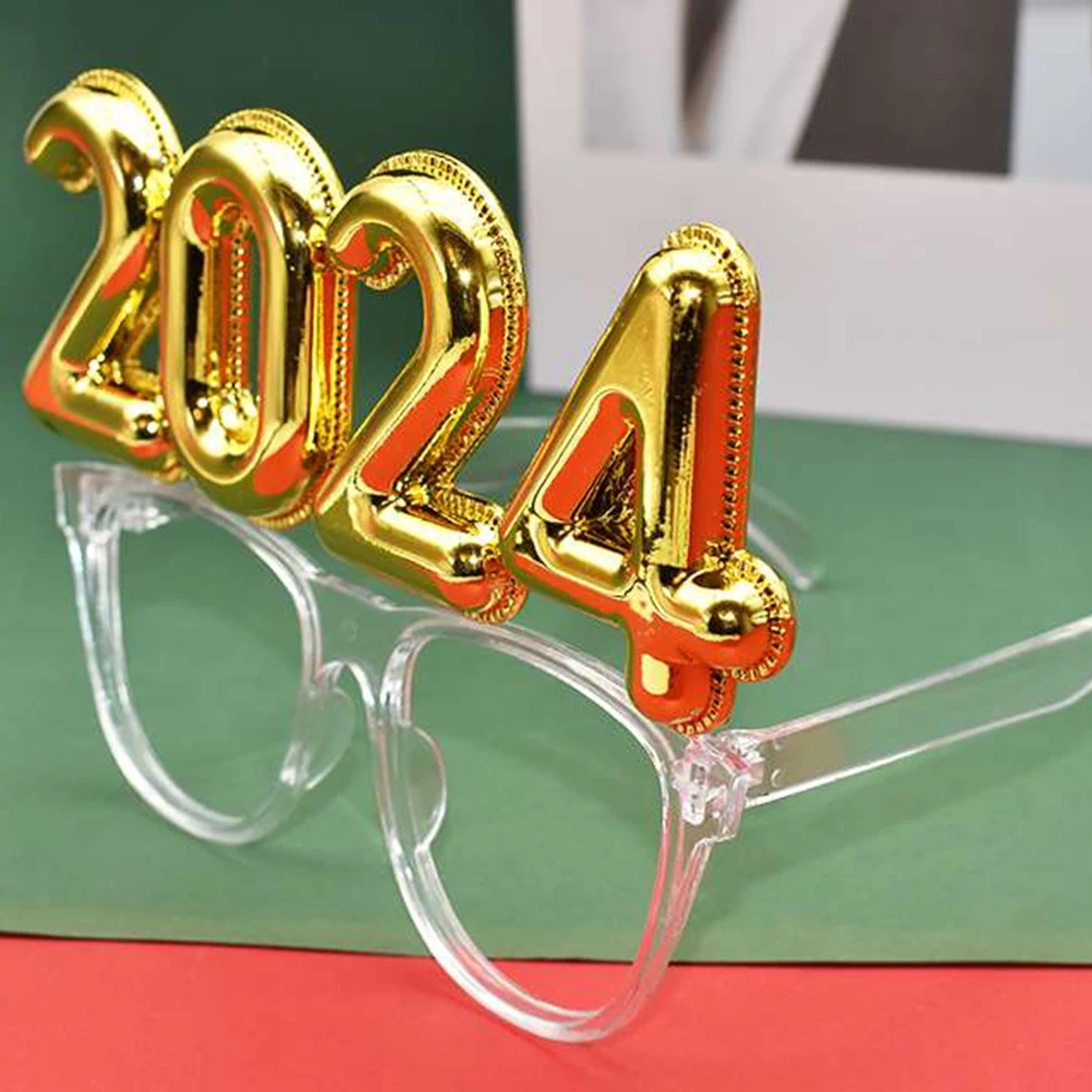 

Digital Glasses New Year Eve Happy Eyeglasses Booth Props Decoration Party