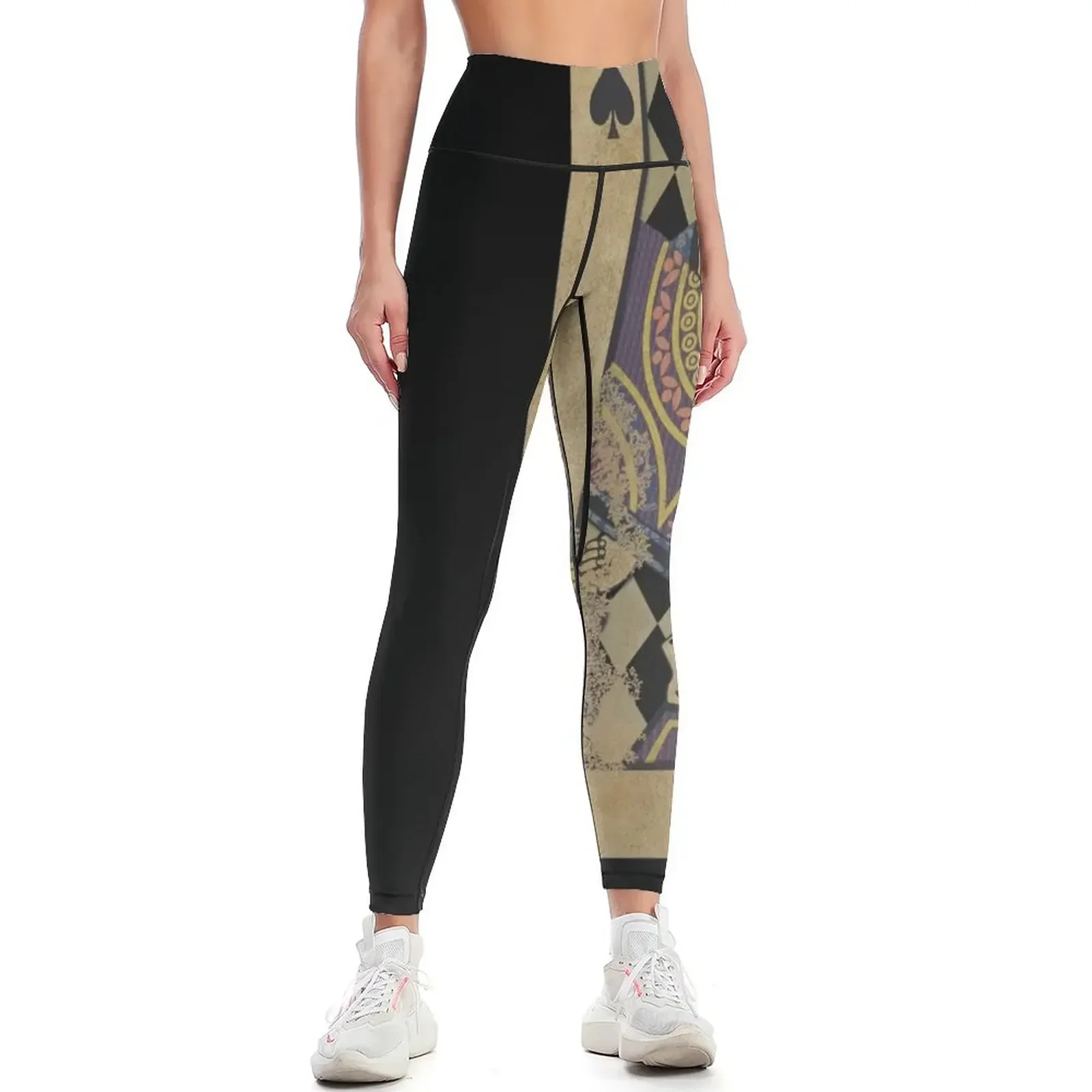 

Jack Of Spades Leggings Women's high waist gym top Women sportwear Fitness woman Womens Leggings