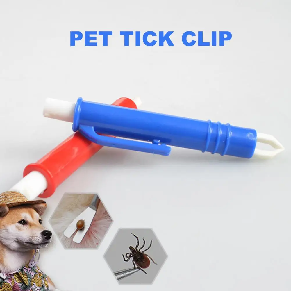 Flea Clip Ergonomics Handle Removing Ticks Lightweight Mite Anti Dog Cat Ticks Remover Tool Pet Cat Dog Grooming Supplies