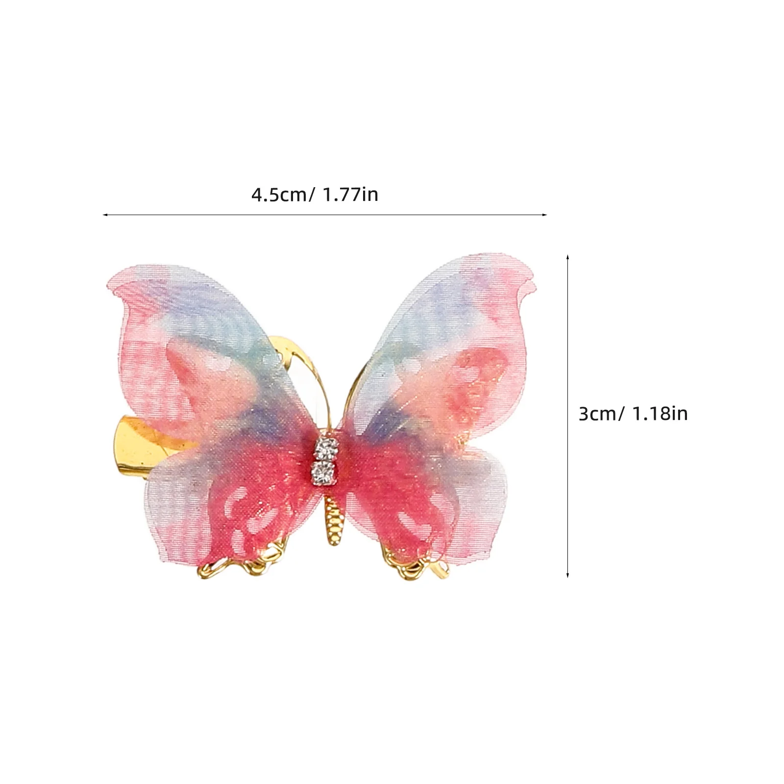 10 قطع من مشابك الفراشة الصغيرة اللطيفة للفتيات والنساء والأطفال رقيقة وسميكة لحفلات الزفاف وإكسسوارات الشعر للاستخدام اليومي #4