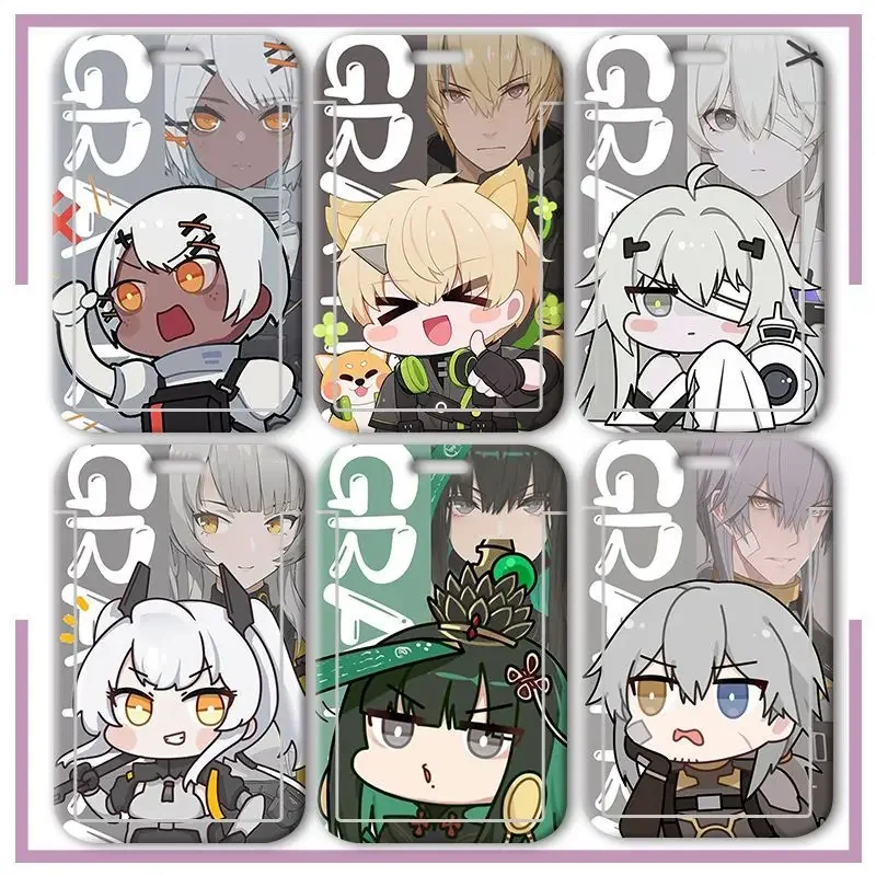 Anime Lucia PUNISHING: GRAY RAVEN Lee Liv Nanami Student School Card Holder Meal Card Bus Travel Card Cover KeyChain Pendant