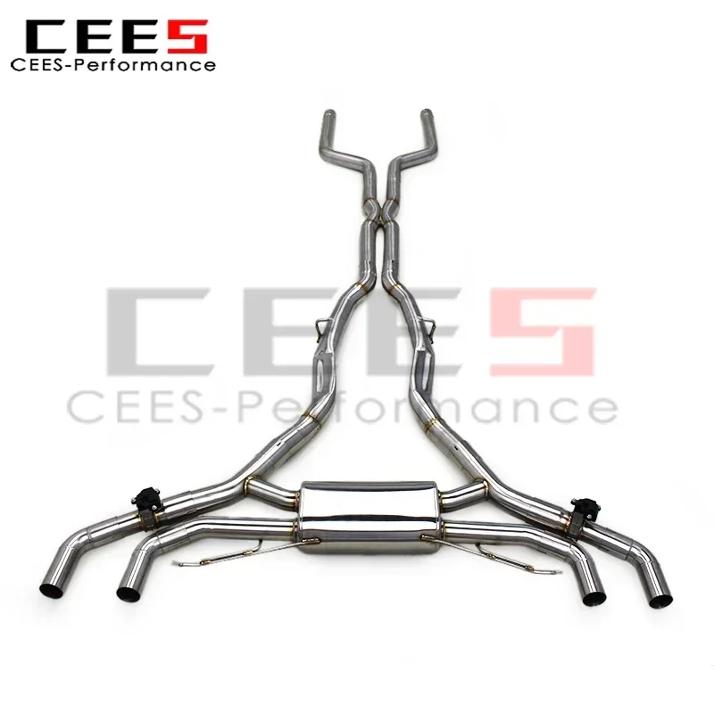 cees Valvetronic Exhaust Muffler System for BMW X5 M50i 4.4TT 2019-2024 Stainless Steel Tuning Car Escape Exhaust Pipe Assembly