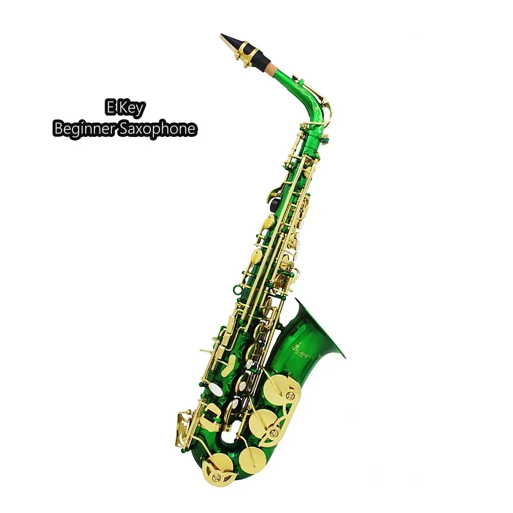 

JELO GY0012 E Key Saxophone Woodwind Instrument Made Brass Material Includes Alto Baritone Mouthpiece Saxophone