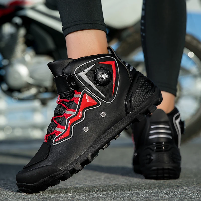 JC-A105 High Quality MTB Shoes Mens Hiking Cycl Shoes Male Cycling Shoes High-Cut MTB Gravel Road Bicycle Sneakers Winter Wear