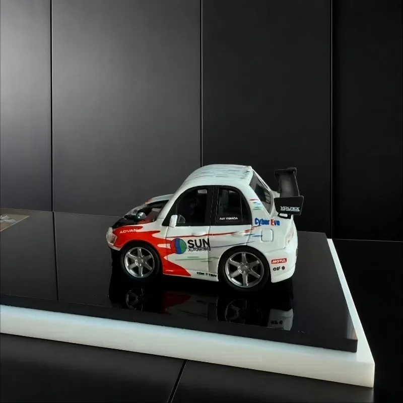 ERAQ & aLL iiN Fanatic 1/64 Evo9 FL5 R32 Egg Car Rocket Rabbit Resin Car Model Car Toy Collection Model Christmas Gift