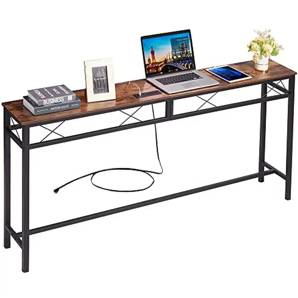 table-console-de-canape-etroite-extra-longue-avec-station-de-charge-ports-usb-style-vintage-industriel-assemblage-facile-entree-et-vie-55-po