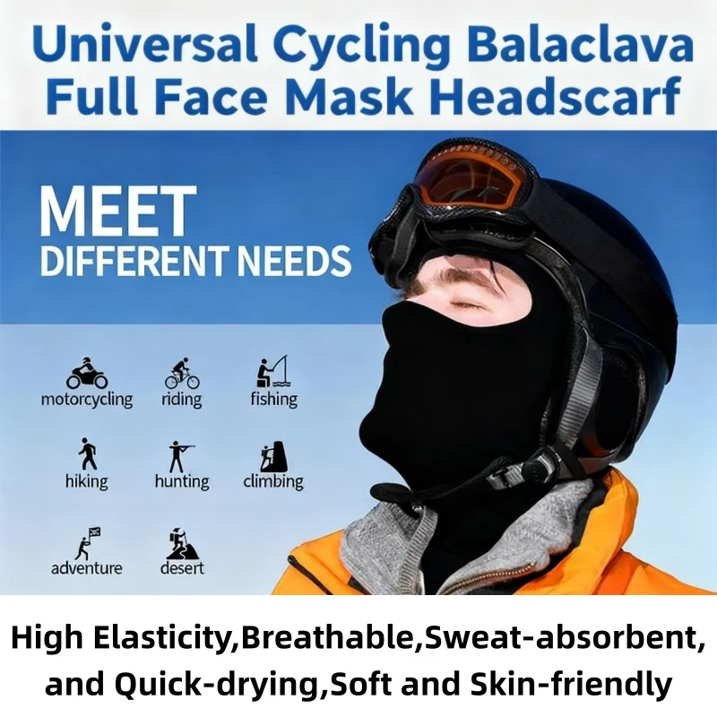 

Мотоциклетная маска для лица, мотошлем, шея, анфас, ветрозащитный шарф, платок, пылезащитный щиток для лица, унисекс, солнцезащитная маска из ледяного шелка