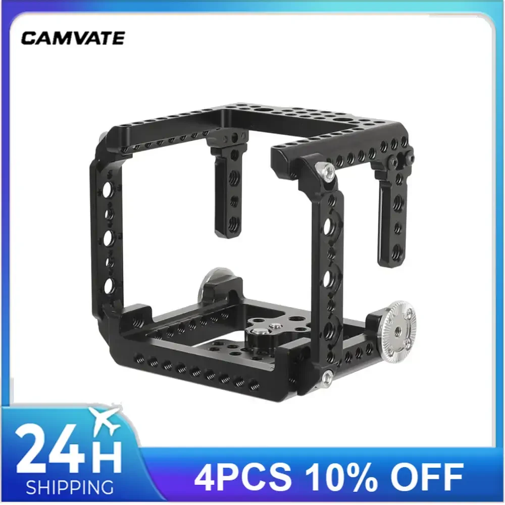 CAMVATE Camera Full-frame Cage Rig With Arri Rosette Mount & Dual NATO Safety Rail Exclusively For RED Komodo 6K Cinema Camera