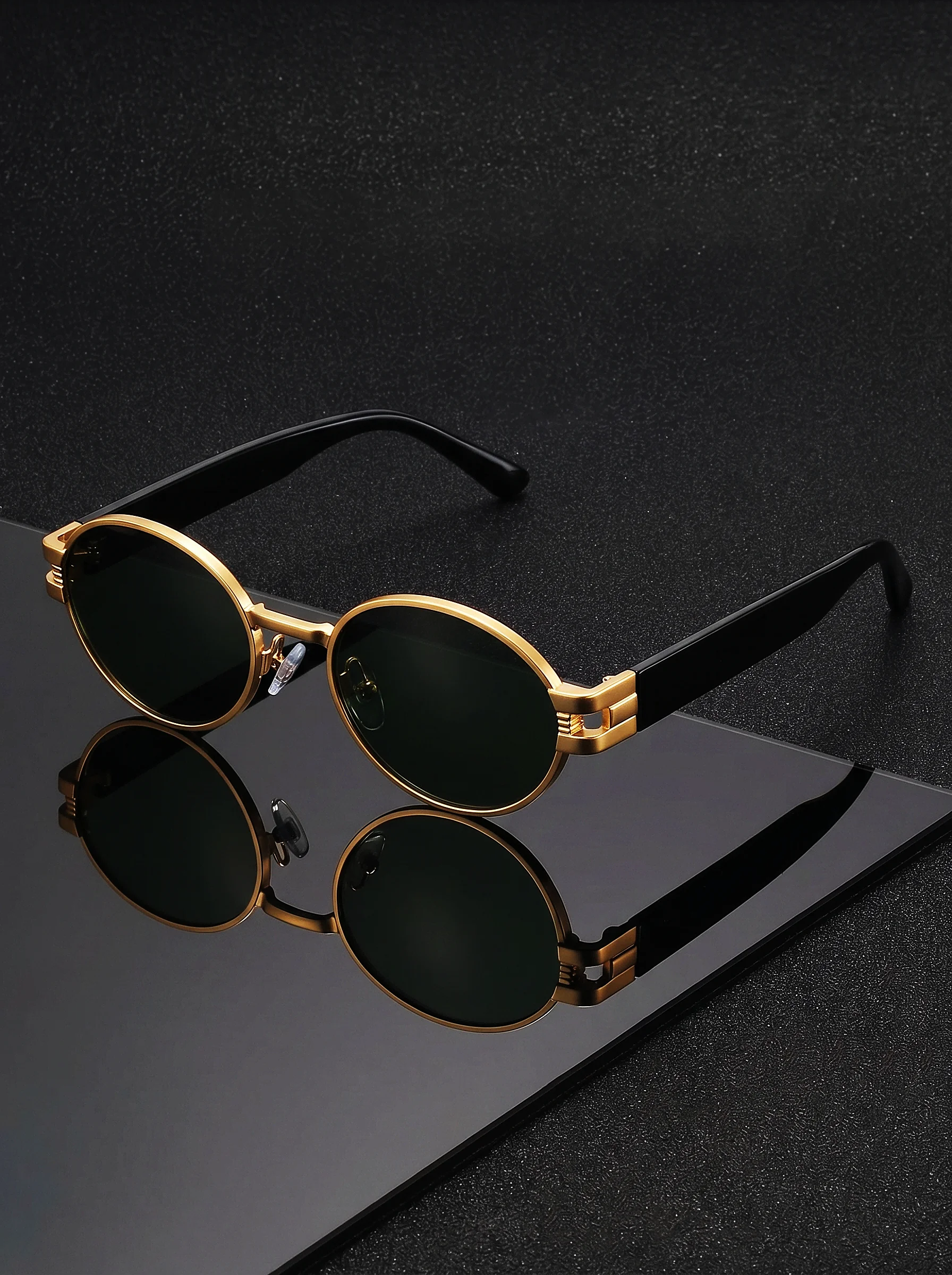 Men'S Fashion Mag - VIOLA MAG Retro Oval Sunglasses for