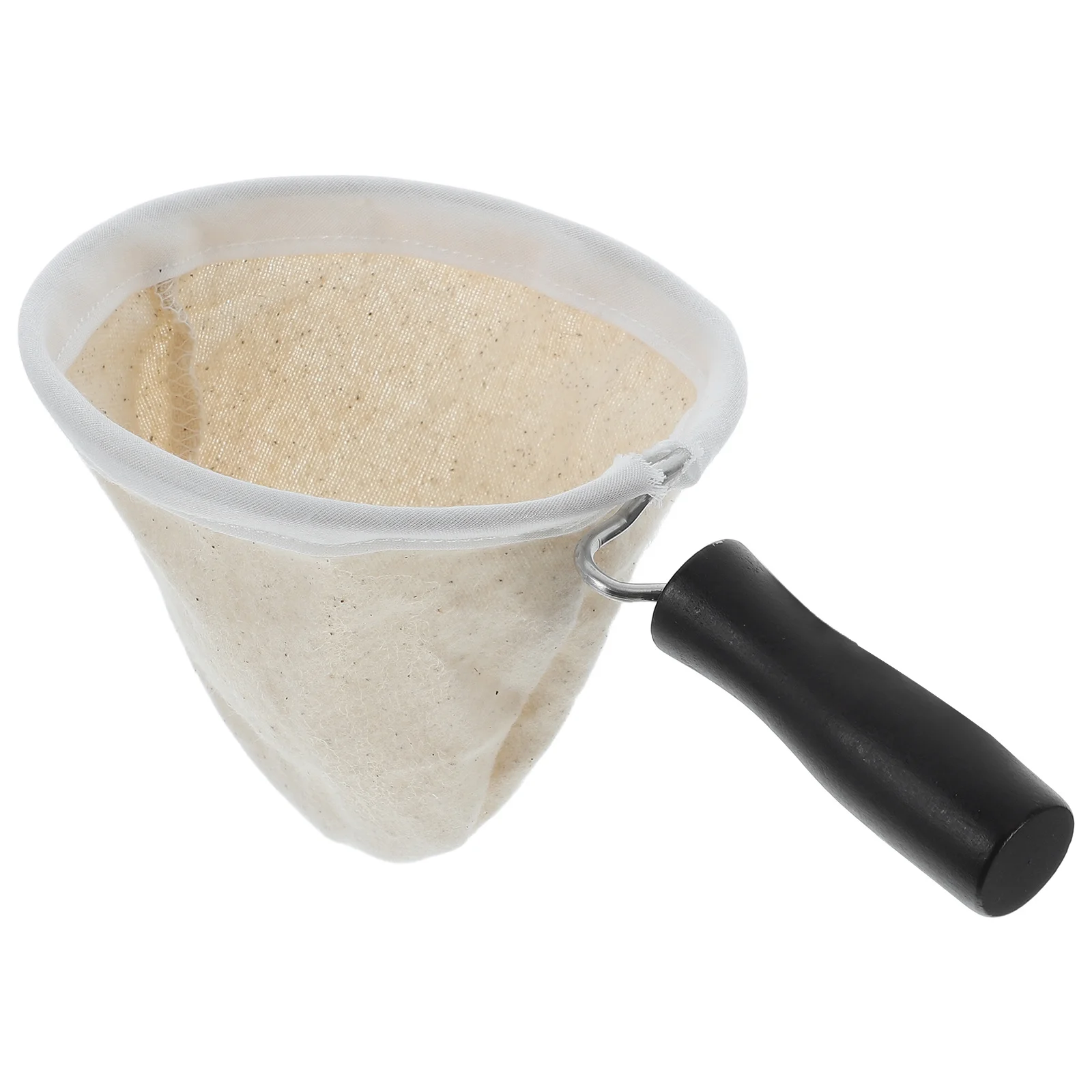 

Многоразовый фильтр для кофе с деревянной ручкой, тканевый воронка, капельница, домашний портативный бумажный фильтр для кофе, мешок, ситечки для чая