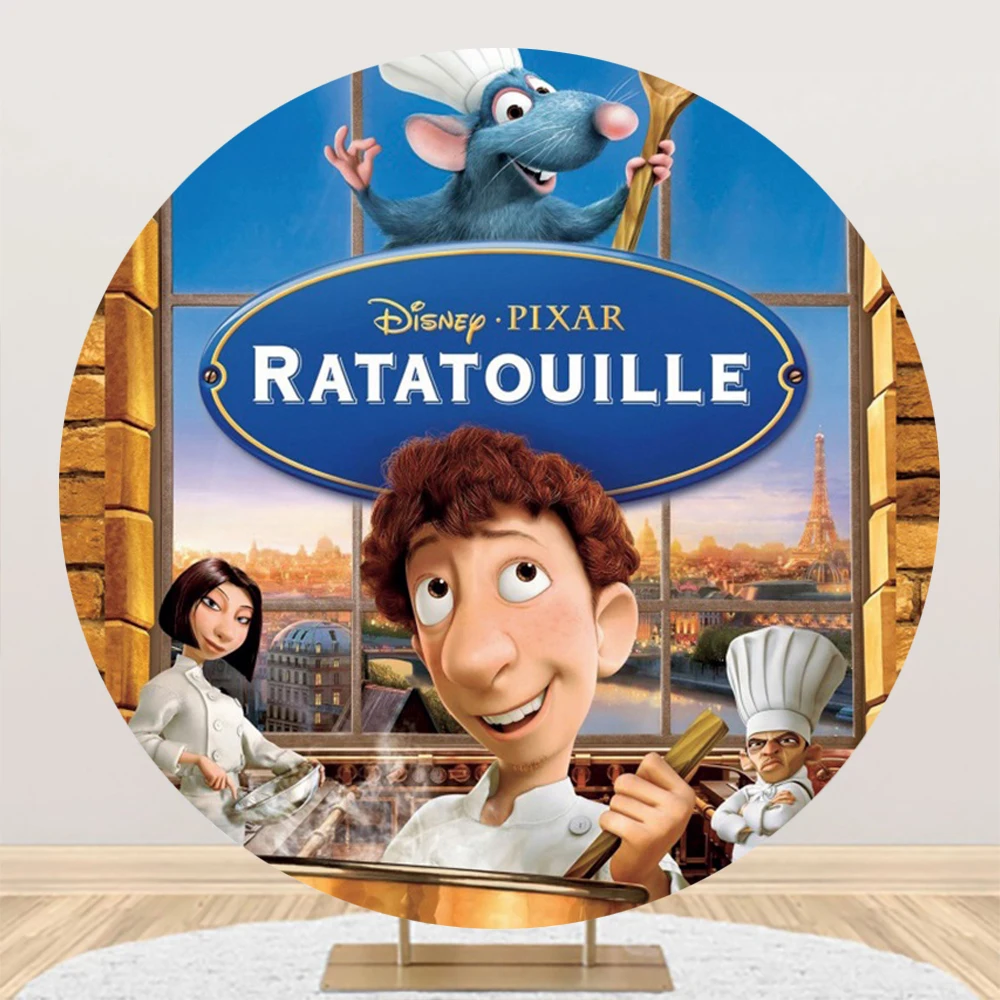 Ratatouille Remy Birthday Party Decorations Props Backdrop Background For Photography Baby Shower Photozone Elastic Round