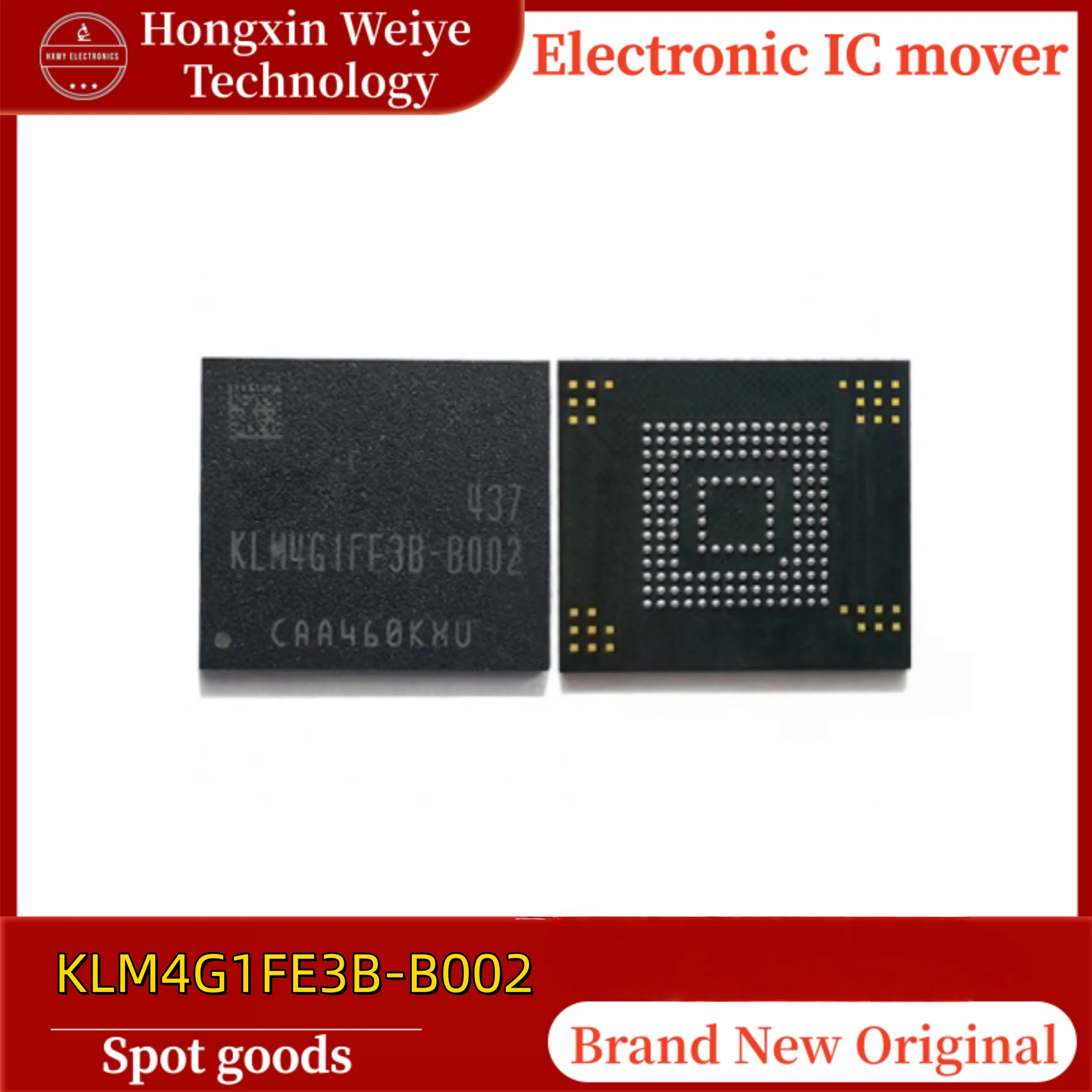 

5/10/30 PCS KLM4G1FE3B-B002 153FBGA EMMC Memory Storage IC Brand New In Stock
