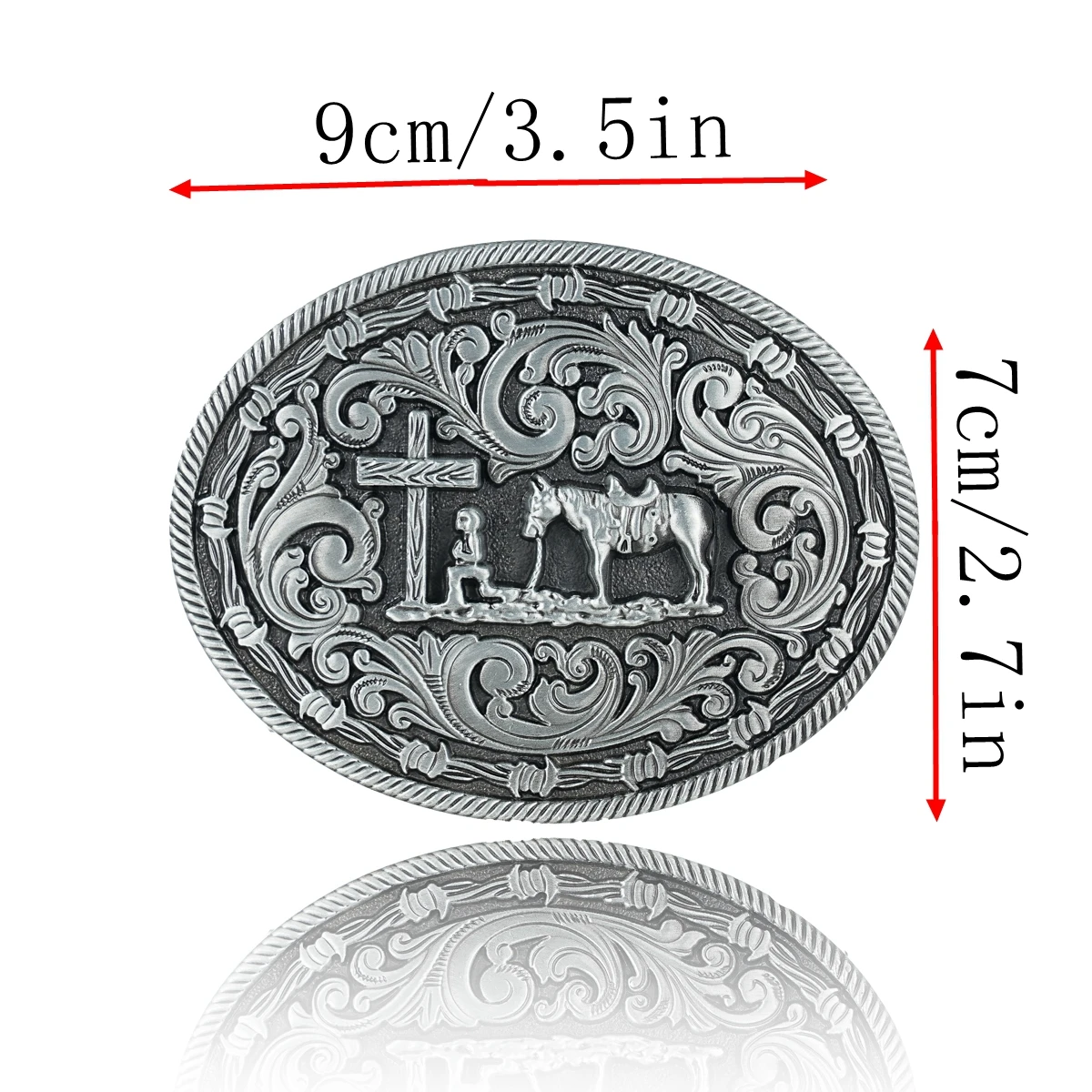 1 Western-Style Belt Buckle - Metal Embossed Buckle - Retro Belt Buckle - Unique Belt Buckle for Men