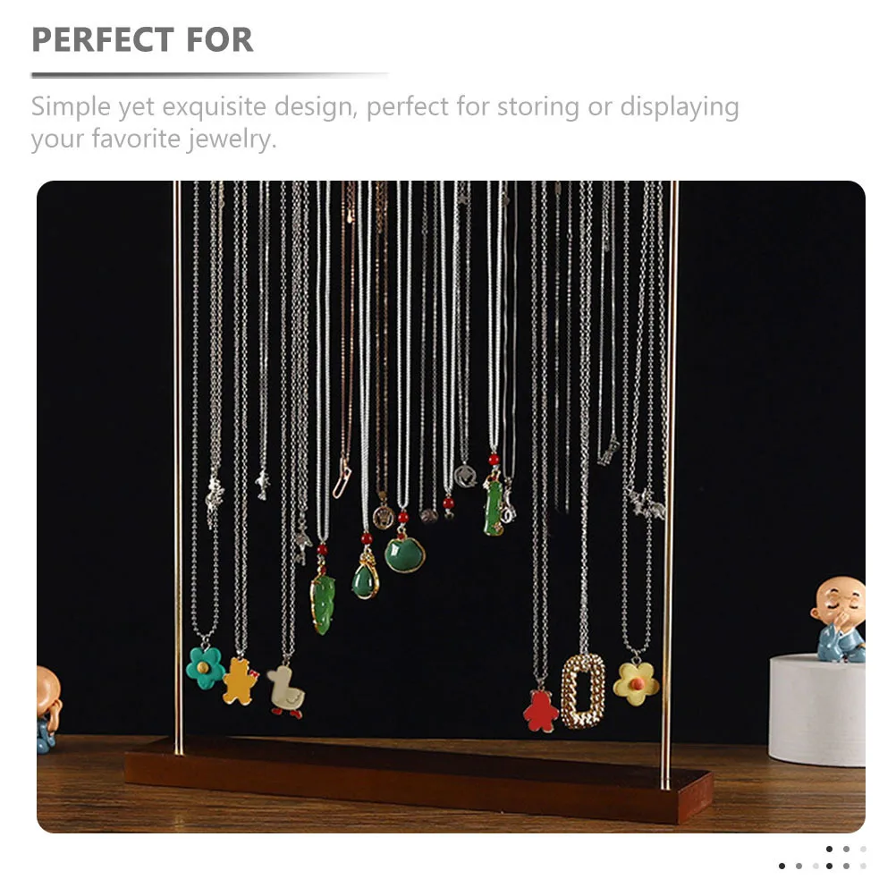 Necklace Display Stand Household Jewelry Organizer Exquisite Design Necklace Bracelet Earrings Keychain Storage Rack