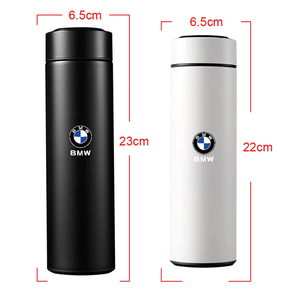 1PC 500ml Car Stainless Smart Thermos Mug Intelligent Temperature Display Bottle For BMW M Performance E28 E30 E34 E36 E39 E46