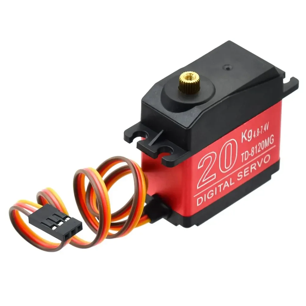 Servo numérique DS3218MG, 20KG, couple élevé, engrenage métallique à 180 degrés 4.8-7.4V pour modèle/Robot RC