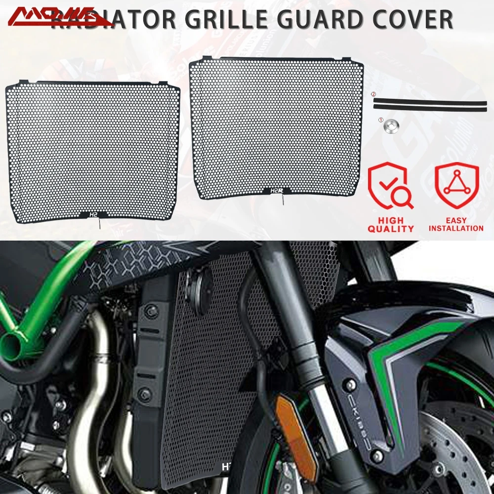 

2024 2025 2026 Motorcycle Accessories Radiator Grille Guard Protector Grill Cover For KAWASAKI ZH2 Z H2 H2SX Ninja H2 R H2R H2SX