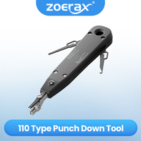 ZoeRax Punch Down Tool 110 Wire Cutter Knife Telecom Pliers For Rj45 Keystone Jack Network Cable Telephone Module Patch Panel