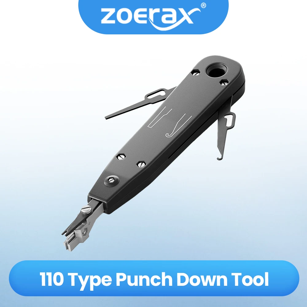 ZoeRax Punch Down Tool 110 Obcinak do drutu Nożyce Telekomunikacyjne Szczypce Do Rj45 Keystone Jack Kabel Sieciowy Moduł Telefonowy Panel Patch Panel