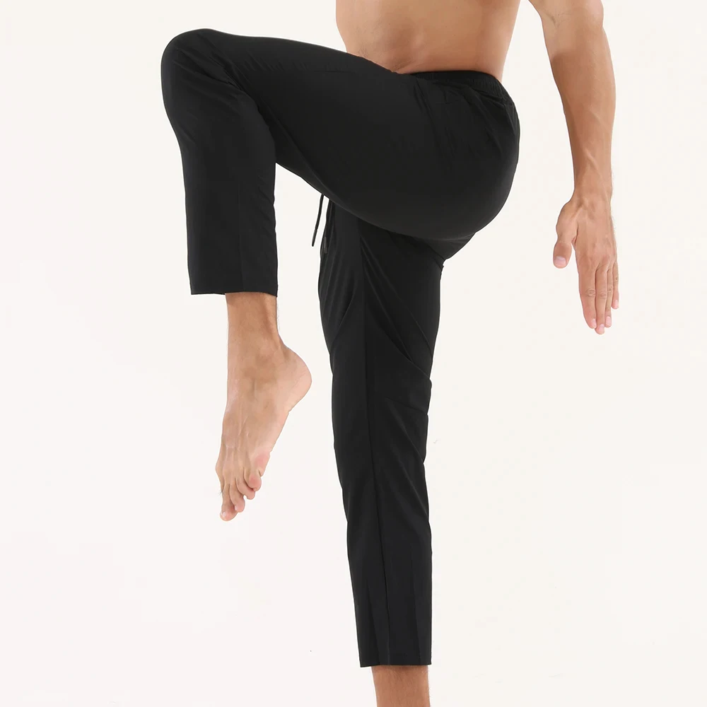 

New Woven Sports Pants Men's Fitness Trousers Spring Autumn Thin Loose Quick-Drying Stretchy sweatpants Running Training Pants